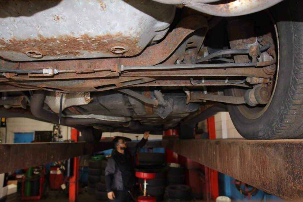 Suspension inspection at H&A Complete Auto Repair